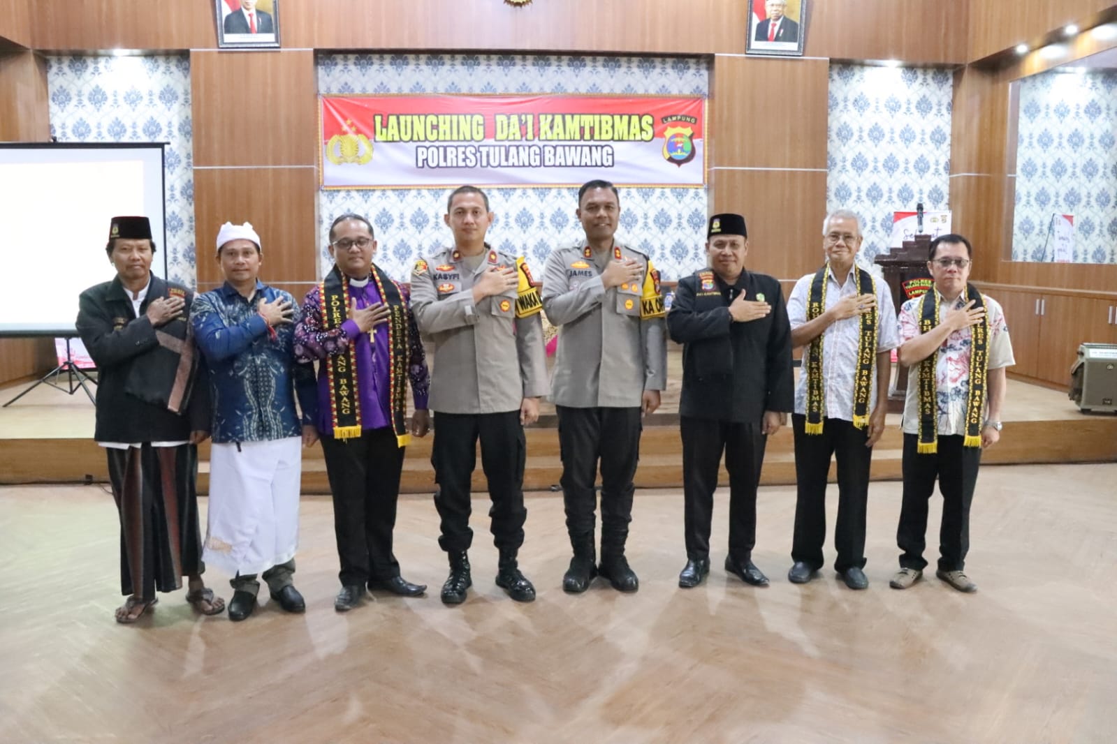 Polres Tulang Bawang Launching Da'i Kamtibmas, AKBP James Paparkan Tujuannya