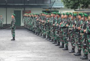 Pupuk Jiwa Patriotisme, Kodim 0410/Kota Bandar Lampung Gelar Upacara Bendera
