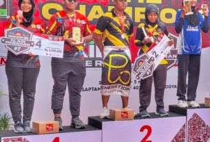 Satrio Priambodo Pradipo dan Adila Hermulia Putri Raih 1 Medali Mix Team Divisi Compound Dalam Kejuaraan Panahan Gladi #7 Warung SS 2024