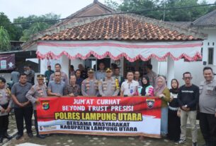 Serap Aspirasi Warga, Kapolres Lampung Utara Gelar Jumat Curhat di Kelurahan Tanjung Senang