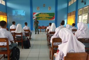 TMMD Juga Beri Penyuluhan Wasbang dan Penerimaan Prajurit TNI Serta Penyalah gunaan Narkoba