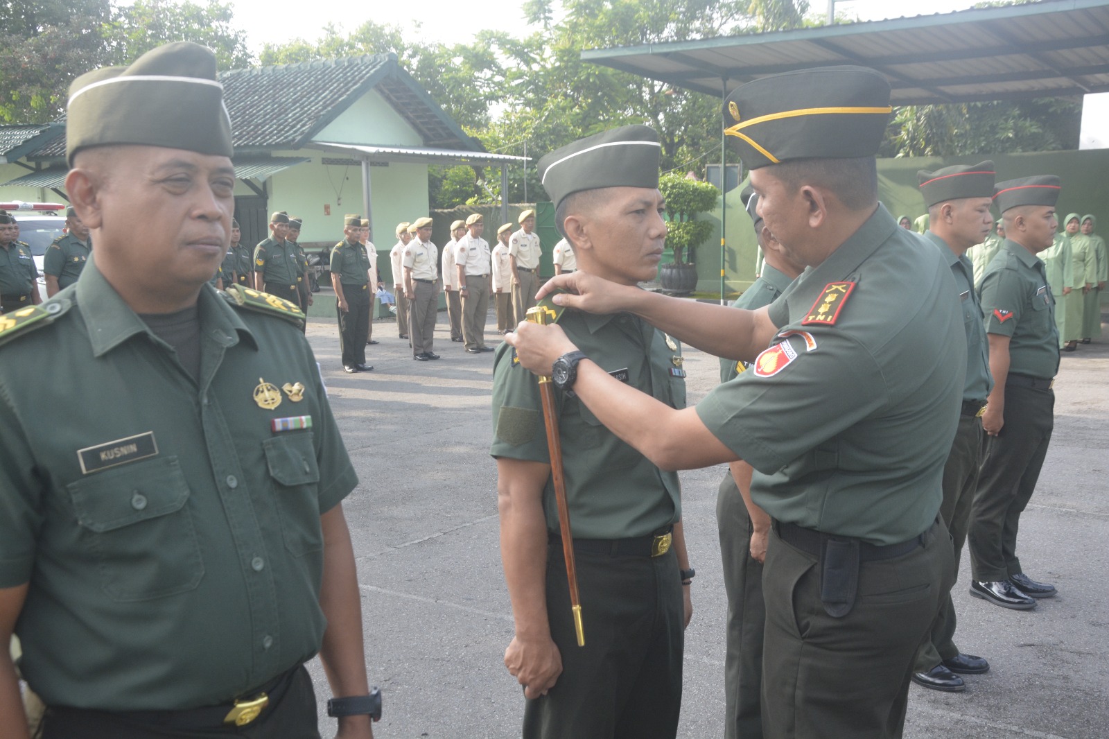 Dandim Boyolali Pimpin Upacara Korps Raport Kenaikan Pangkat