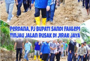 Pj Bupati Muba Meninjau Perbaikan infrastruktur Jalan