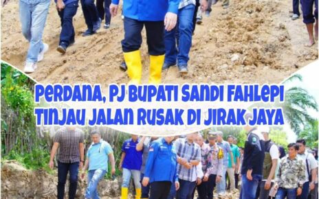 Pj Bupati Muba Meninjau Perbaikan infrastruktur Jalan