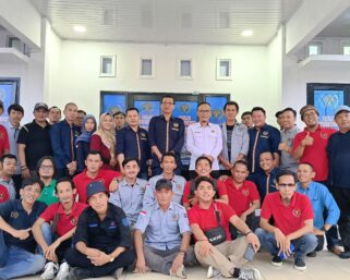 PWI Provinsi Lampung Kunjungi Balai Wartawan Effendi Yusuf di Lampura