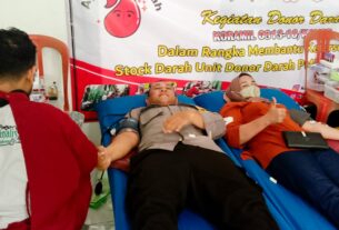 Peduli Sesama, Koramil Kanor Bojonegoro gelar Bakti Sosial Donor Darah