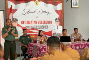 Pererat Silaturahmi, Dandim Kunjungi Kantor Kecamatan Bulukerto Dan Puhpelem