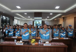 Polresta Bandar Lampung Gelar Pakta Integritas dan Pengambilan Sumpah Penerimaan Anggota Polri T.A. 2024