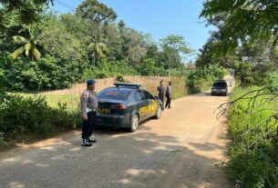 Antisipasi Gangguan Kamtibmas, Jajaran Polres Lampung Utara Gelar Patroli