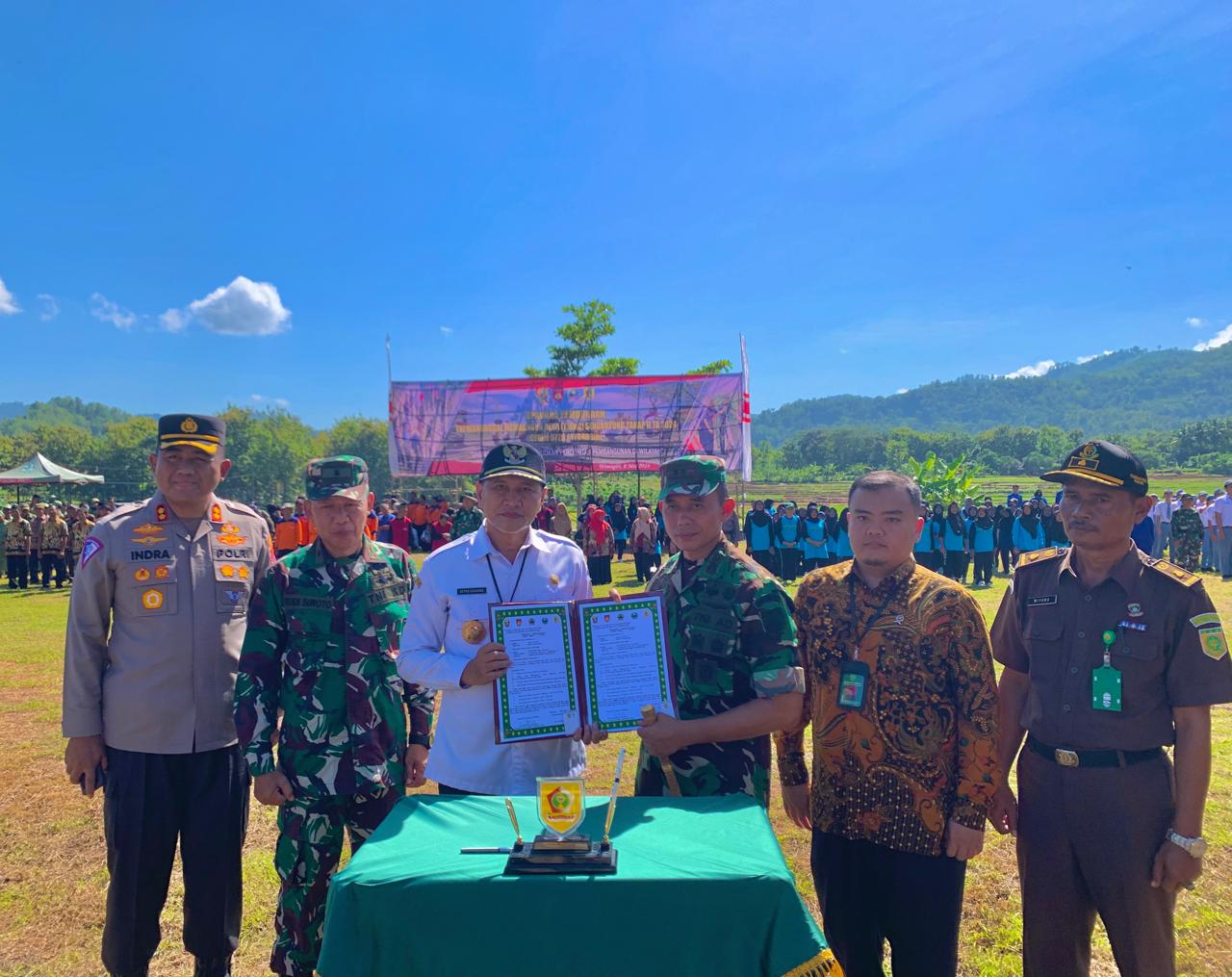 Bunyi kentongan, Pertanda TMMD Sengkuyung Tahap II Kodim 0728/Wonogiri Resmi Di Buka