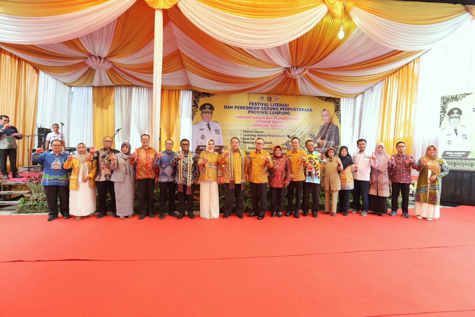 Gubernur Arinal Resmikan Gedung Perpustakaan Provinsi Lampung dan Buka Festival Literasi Tahun 2024