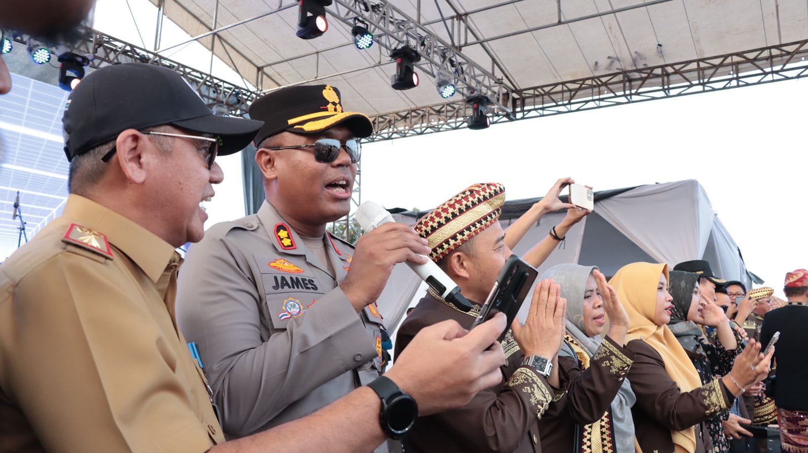 Hadiri Launcing Pilkada Tulang Bawang Tahun 2024, AKBP James: Ada Maskot AJO dan AMI