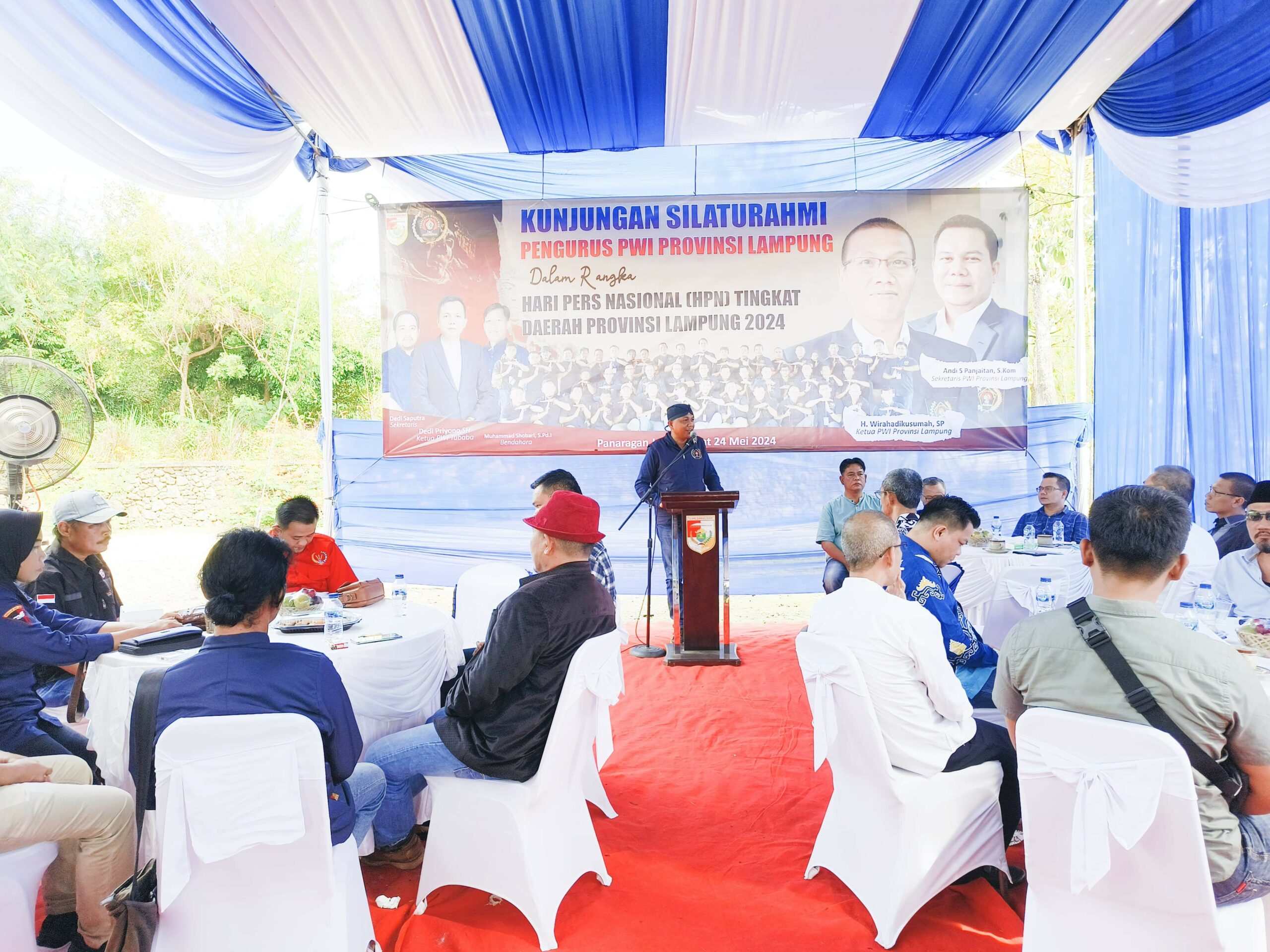 Berkunjung di Tubaba, PWI Lampung Apresiasi Kebersamaan Pers di Tubaba.