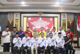 KPU Way Kanan Tetapkan 40 Calon Anggota DPRD Tepilih Blambangan Umpu, 2 Mei 2024.