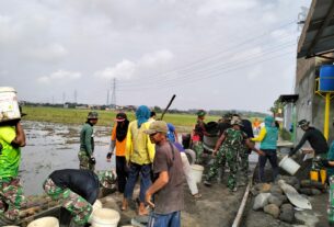 Memasuki Hari Ke-18, Satgas TMMD Ke-120 Kodim 0726/Sukoharjo Kebut Pengecoran Jalan