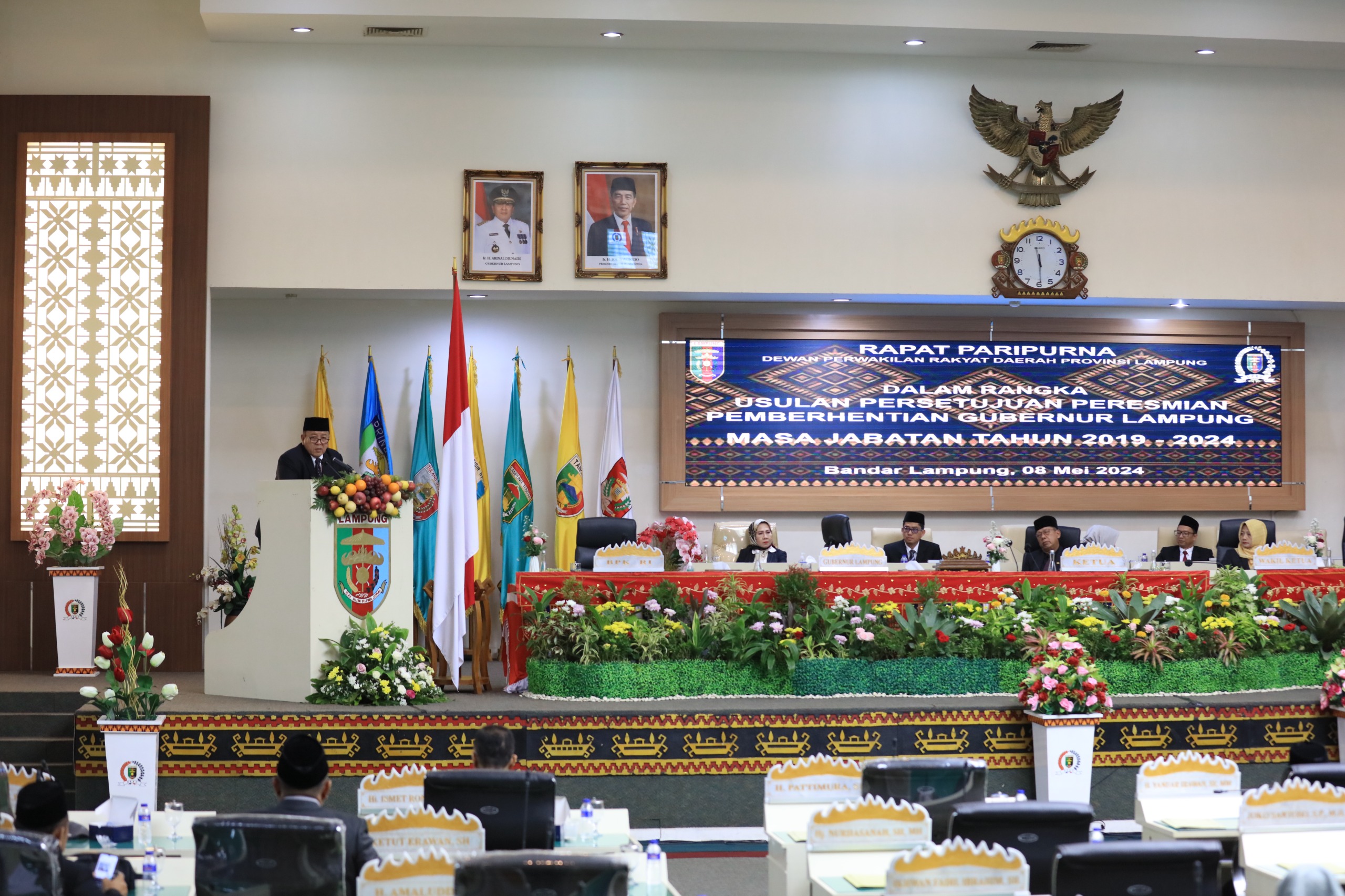 Paripurna DPRD tentang Pemberhentian Gubernur Masa Jabatan 2019-2024: Gubernur Arinal Apresiasi Dukungan Masyarakat