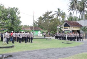 Polres Pesisir Barat Pastikan kesiapan personel dalam Pengamanan Krui Pro WSL QS 5000 Pesisir Barat tahun 2024