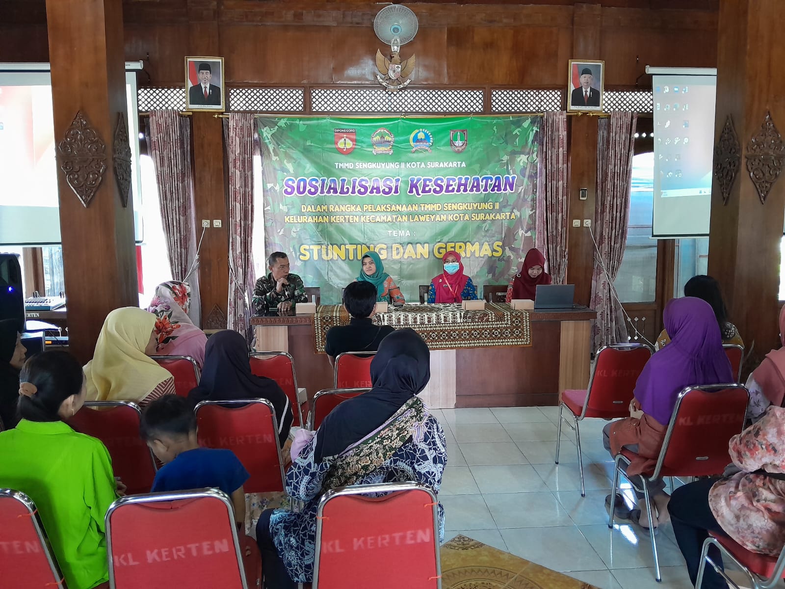 Sasaran Non Fisik TMMD Sengkuyung Tahap II Kodim 0735/Surakarta Gelar Sosialisasi Dan Penyuluhan Stunting