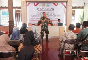 Sasaran Non Fisik TMMD Reg ke 120 Kodim 0726/Sukoharjo berikan Sosialisasi Pencegahan Pernikahan Usia Dini