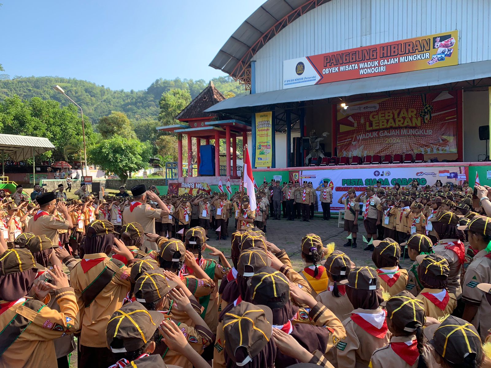 Dandim 0728/Wonogiri Hadiri Pembukaan Pesta Siaga Kwarcab Wonogiri Tahun 2024