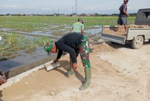 Finishing, sasaran fisik Pengecoran jalan sisakan pekerjaan pengurugan bahu jalan