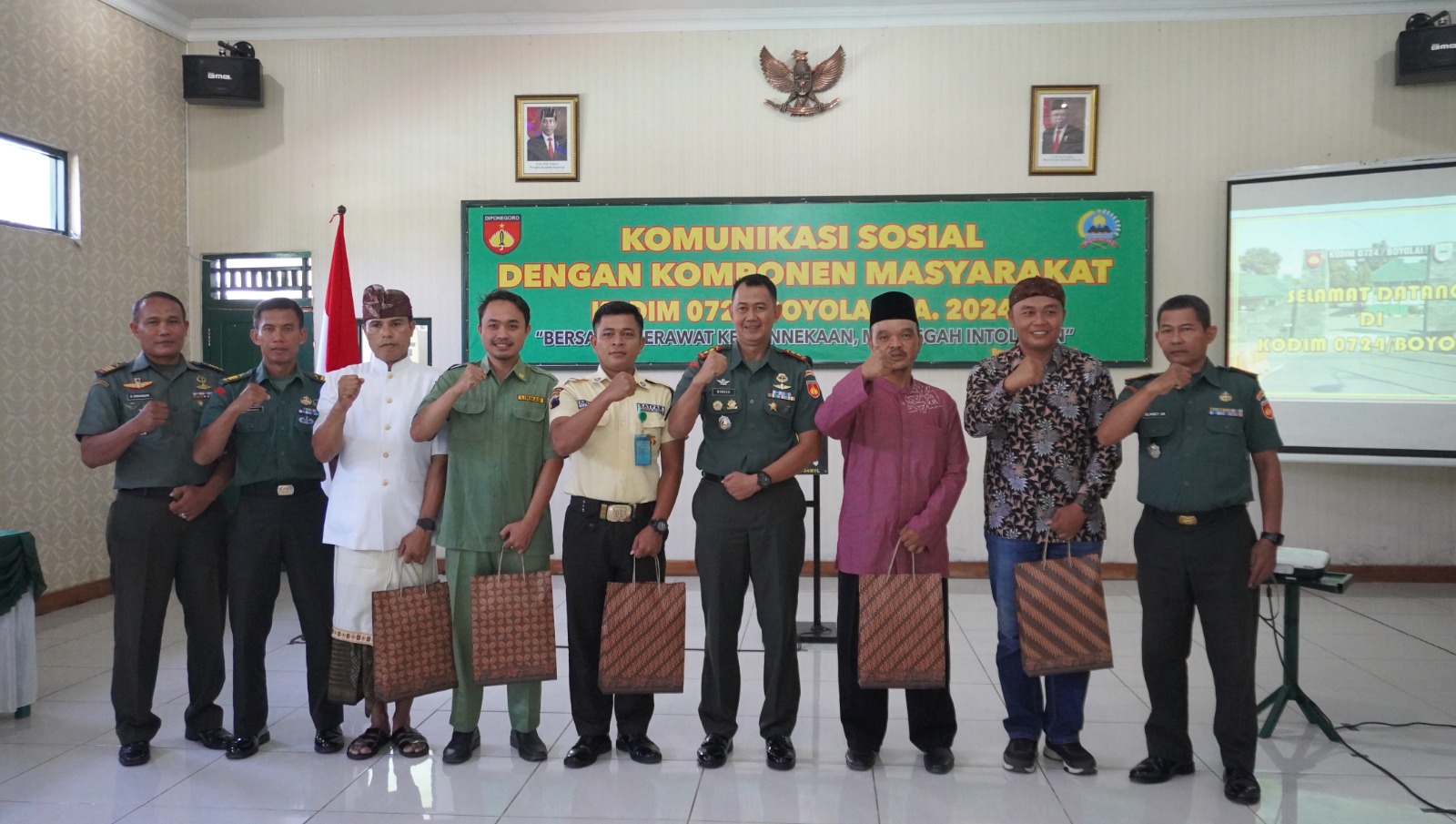 Kodim Boyolali Pererat Hubungan Dengan Komponen Masyarakat