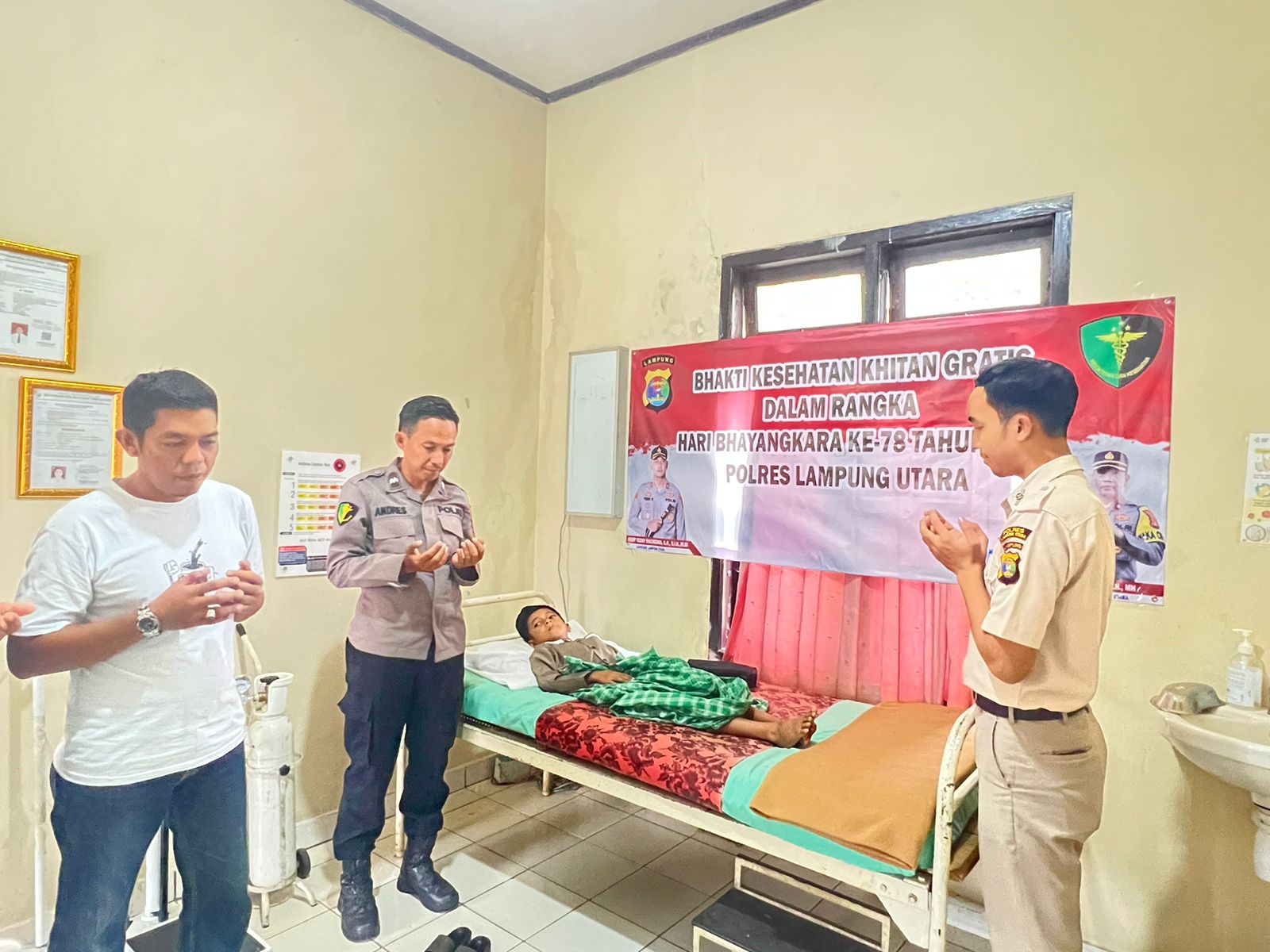 Meriahkan Hari Bhayangkara Ke- 78, Polres Lampung Khitanan Gratis