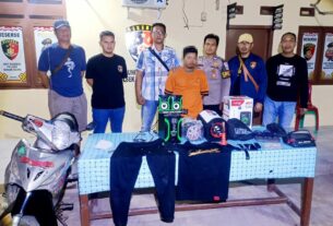 Nyambi Lakukan Curat di Konter HP, Penjual Sayuran Keliling Ditangkap Polsek Banjar Agung