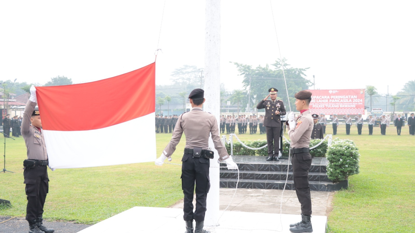 Pimpin Upacara Peringatan Hari Lahir Pancasila, AKBP James: Pancasila Harus Kita Jiwai dan Dipedomani