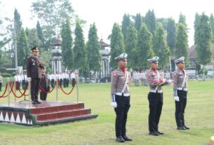 Polres Lampung Utara Gelar Upacara Hari Lahir Pancasila Tahun 2024