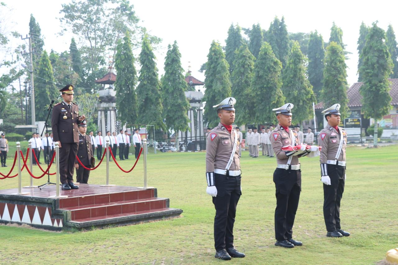 Polres Lampung Utara Gelar Upacara Hari Lahir Pancasila Tahun 2024