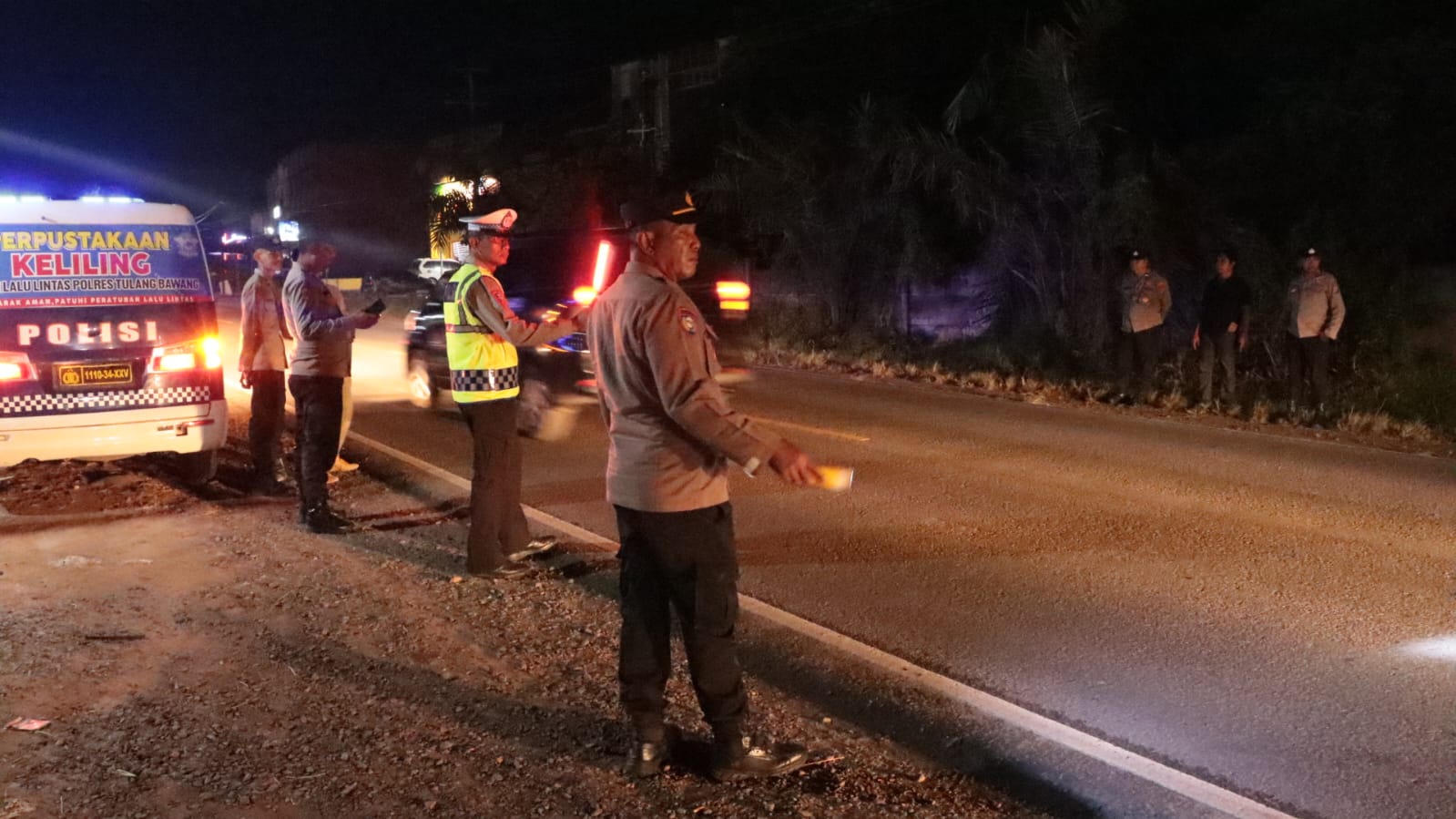 Polres Tulang Bawang Gelar Patroli dan Razia Perbatasan di Malam Akhir Pekan, Berikut Dua Lokasi dan Sasaran Utamanya