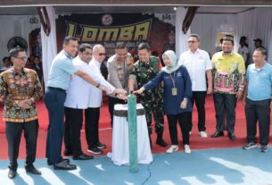 Polres Tulang Bawang Gelar Tiga Pertandingan Olahraga Serentak Sambut Hari Bhayangkara Ke-78, AKBP James: Ada 100 Peserta Yang Mengikuti