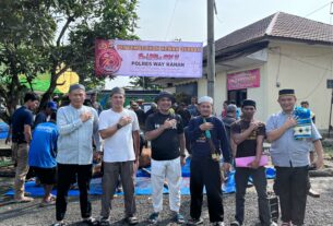 Polres Way Kanan Gelar Shalat Idul Adha 1445 H