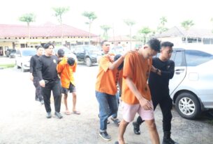 Unit PPA Satreskrim Polres Tulang Bawang Tangkap Empat Pelaku Kekerasan Seksual di Salah Satu Cafe