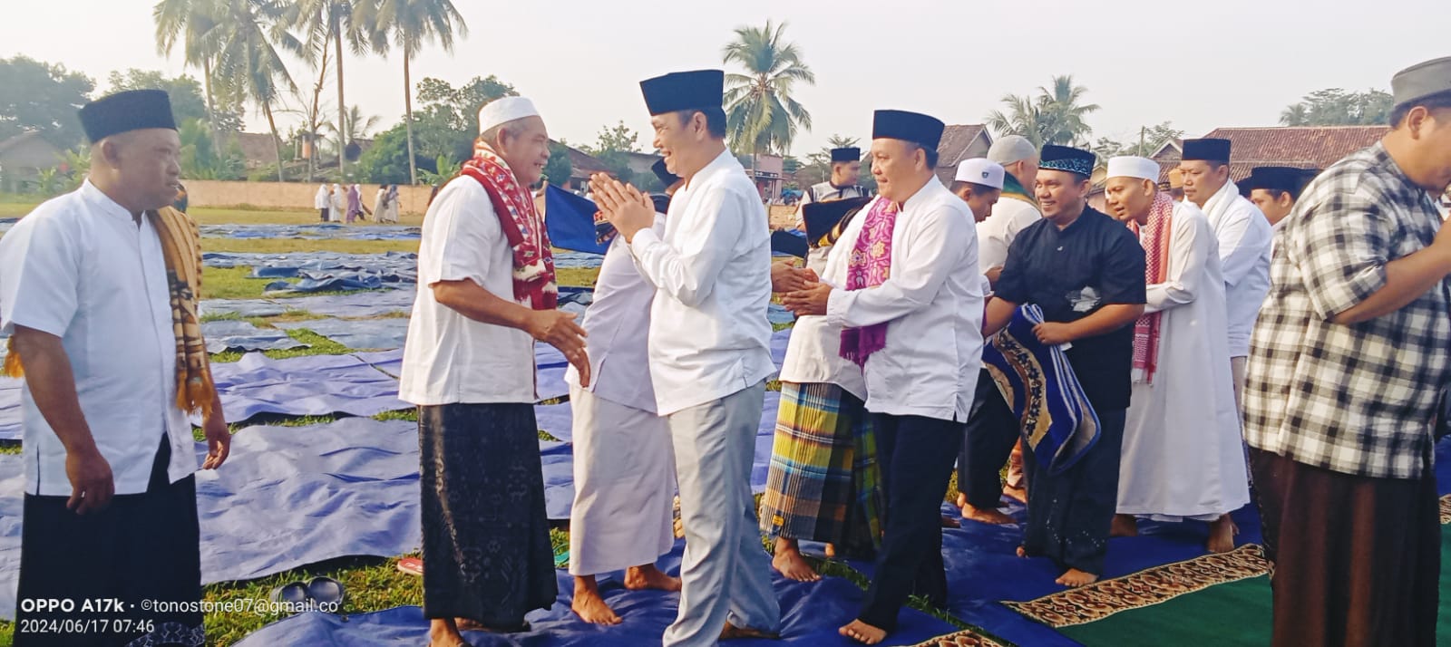 Wabup Way Kanan Ali Rahman Gelar Sholat Id di Kampung Kali Papan
