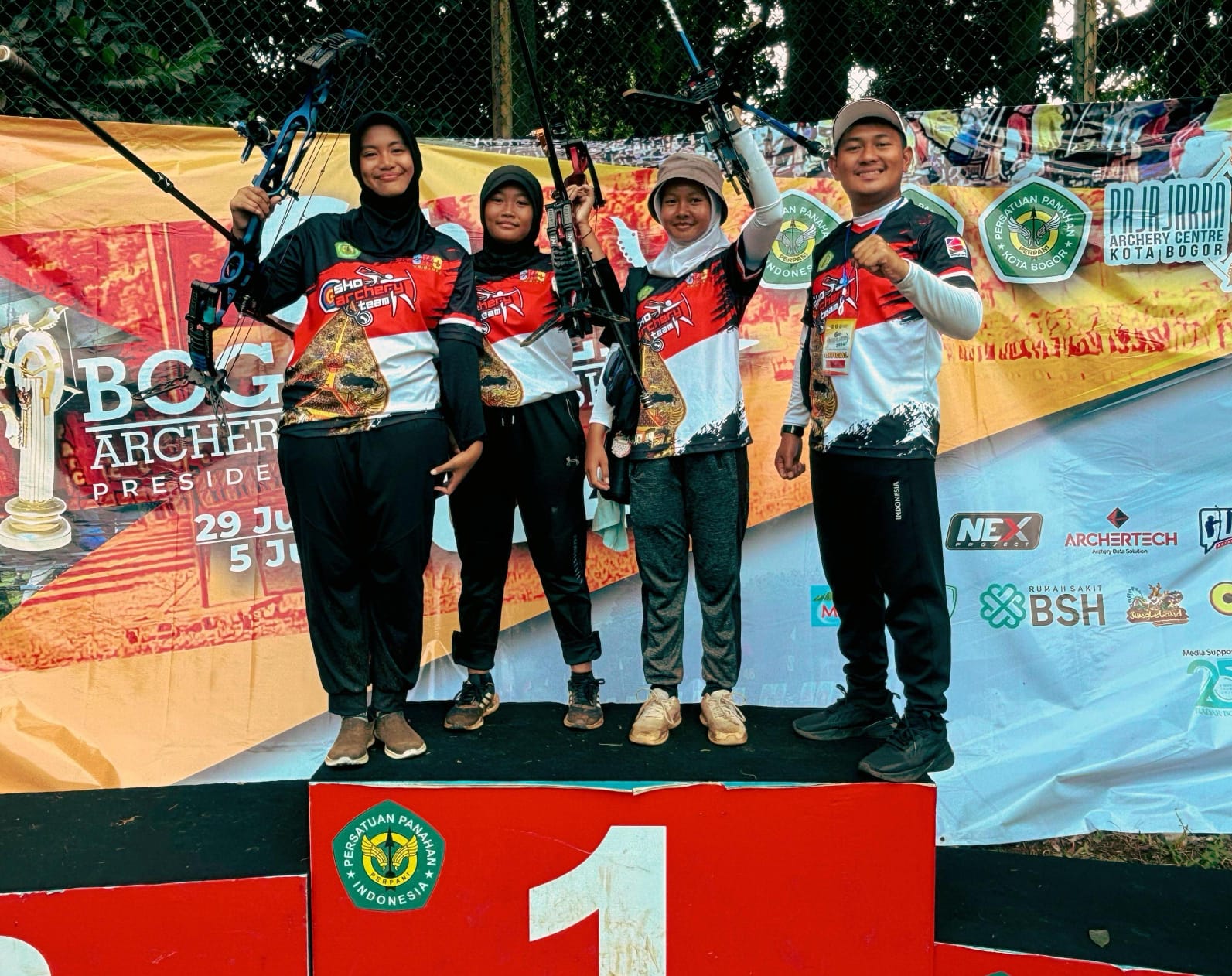 Adila + Meisya + Batrisya, Raih Medali, 2 Emas 3 Perak 3 Perunggu Di Hari Penutup BOAC#6 Piala Presiden 2024