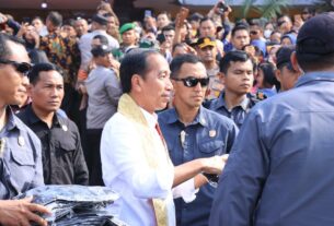 Kunker Presiden Jokowi di Lampura berjalan aman