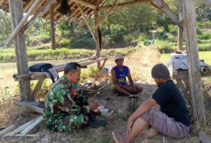 Bangun Kepercayaan, Babinsa Nogosari Terjun Langsung Ke Lapangan