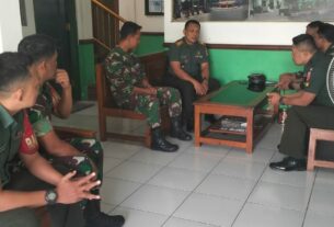 Begini Cara Danramil 04/Jebres Dalam Menjaga Kekompakan Dan Jiwa Korsa Prajurit