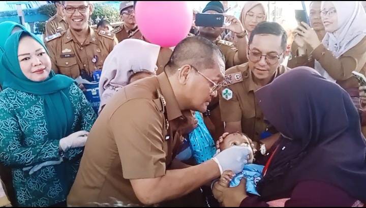 Pj. Bupati Lampura Canangkan PIN Polio
