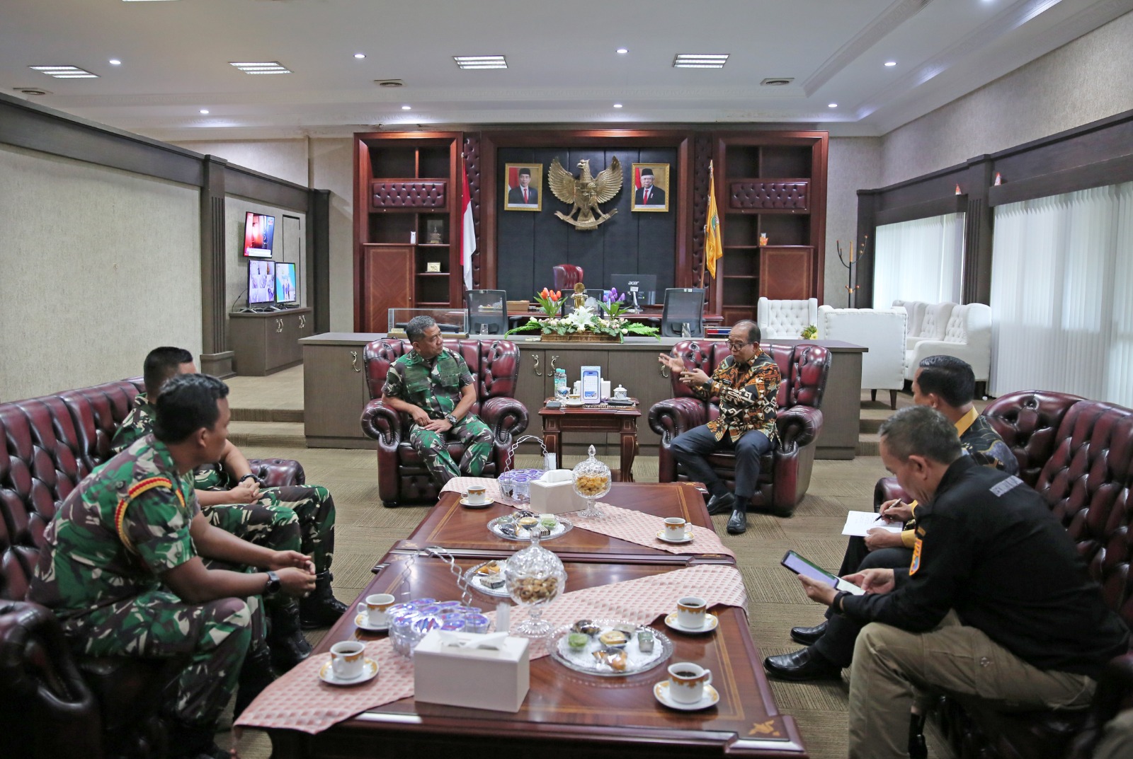 Pj. Gubernur Samsudin Terima Kunjungan Aspotmar Kasal Mayjen TNI Mar Hermanto
