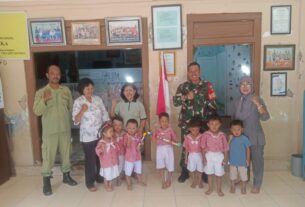 Peduli Pendidikan Anak Sejak Dini, Babinsa Koramil Pasar Kliwon Datangi Siswa Dan Guru TK Aisyiah