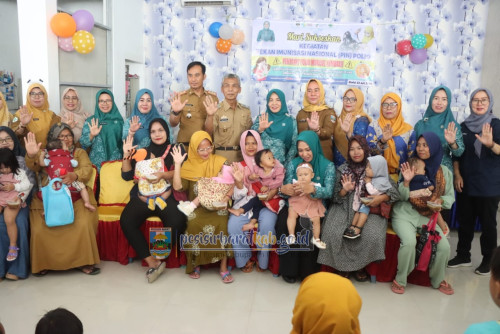 Pekan Imunisasi Nasional di Pekon Rawas Kabupaten Pesisir Barat