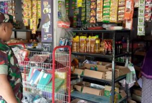 Pemantauan Harga Sembako oleh Babinsa Desa Gilirejo