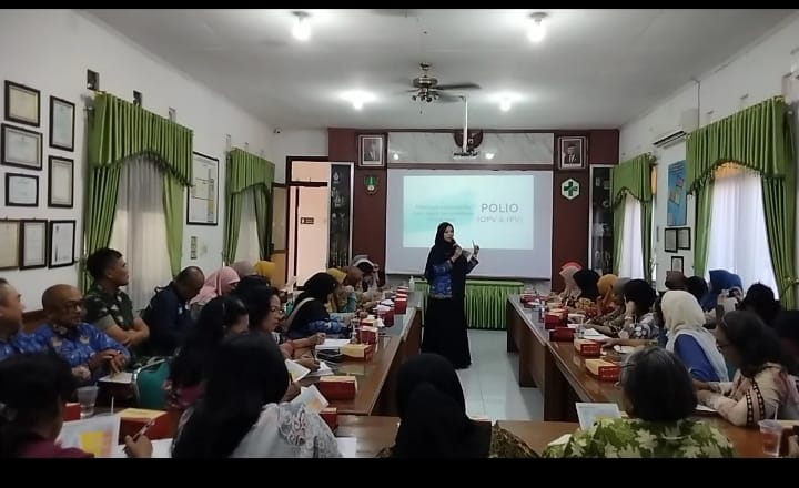 Peran Aktif Bati Wanwil Koramil 03/Serengan Dalam Pertemuan Lokakarya Mini Lintas Sektoral di UPTD Puskemas Jayengan