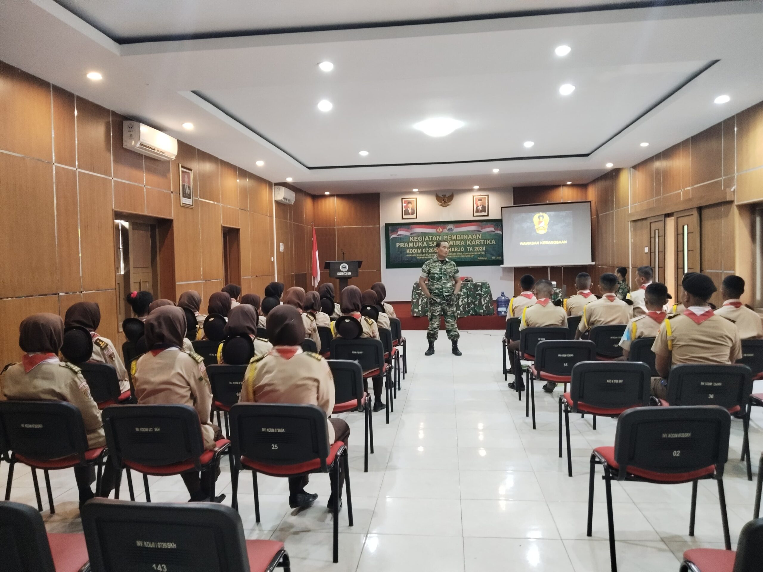 Saka Wira Kartika Kodim 0726/Sukoharjo Gelar Perjusami Dan Pengukuhan Anggota Saka Wira Kartika Angkatan III