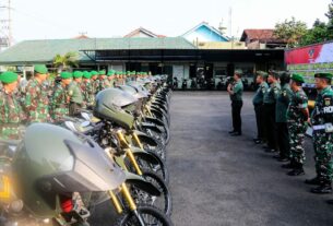 Kodim 0410/KBL Seragamkan Tampilan Kendaraan Dinas SPM Babinsa dan Provost