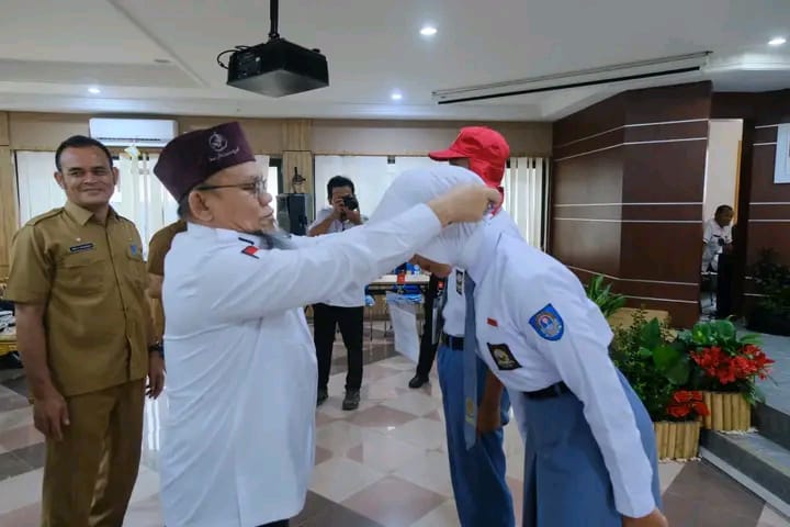 75 Calon Anggota Paskibraka Siap Sukseskan Pengibaran Bendera HUT RI di Muba