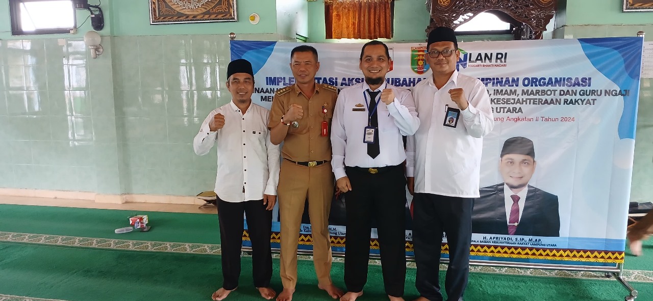Melalui Program BINKAL, Apriyadi Sukses berikan Pembinaan Keagamaan Manajemen Takmir Masjid, Imam, Marbot dan Guru Ngaji